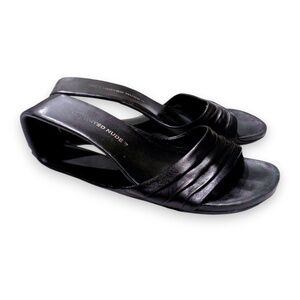 United Nude Mobius Fold Sandals – Black Leather – Size 39